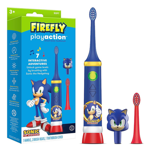 Firefly Play Action Sonic The Hedgehog Kit De Cepillo Diente Color Azul