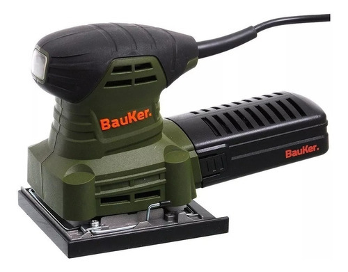 Lixadeira orbital Bauker 220 W, cor verde escuro, frequência: 50 Hz