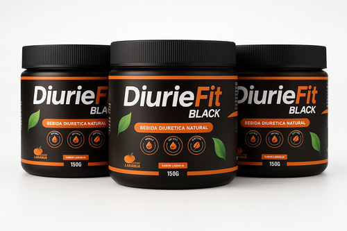 Emagrecedor Diurética Fit Blak 150g Queima Gordura Laranja