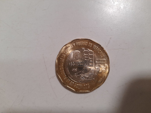 Moneda Conmemorativa, 500 Años Del Puerto De Veracruz 