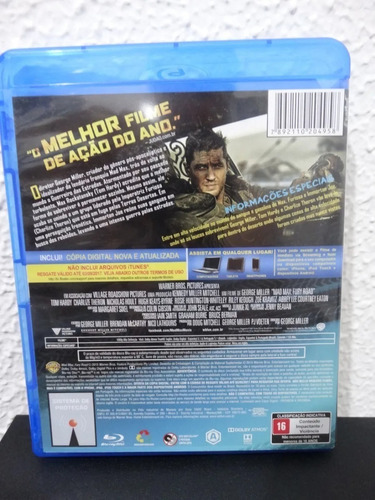 Blu-ray Mad Max - Estrada Da Fúria - Original & Lacrado