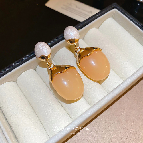 Pendientes Colgantes Con Forma De Gota De Agua, Resina Y Agu