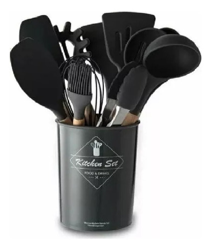 Set X12 Utensilios De Cocina En Silicona Resistente Al Calor
