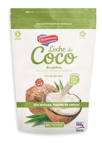 Leche De Coco En Polvo - Dicomere - 150 Grs