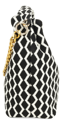 Bolsa Hobo 2 En 1 Cloe Dokoni Mediano Color Negro