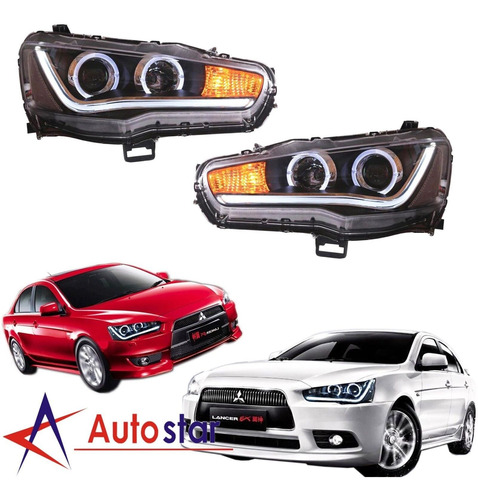 2x Faros Led Mitsubishi Lancer Gt 2013 2.4l