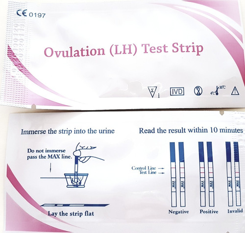 50 Test De Ovulación + Hojas De Registro De Ovulación