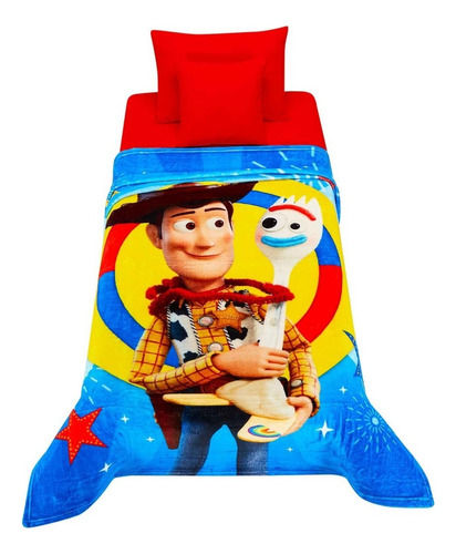 Cobertor Serenity Individual - Providencia Color Toy Story Amigos