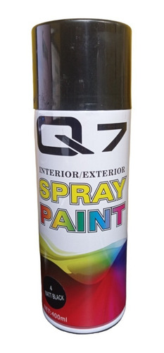 Pintura Spray Negro Mate, Negro Brillante