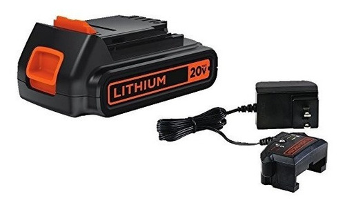 Negro Decker + 20v Max Lbxr20ck Lihtium Ion + Cargador De Ba