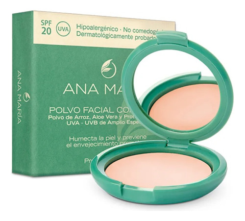 Polvo Facial Compacto Ana Maria Con Protector Solar Spf 20