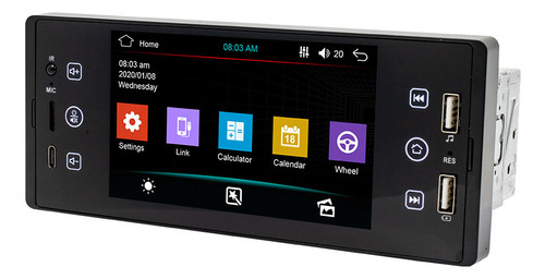 Reproductor De Coche. Usb/aux/tf Capacitivo De Una Pulgada D