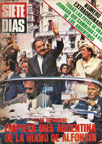 Siete Dias 1983 Numero Extraordinario Asuncion Raul Alfonsin