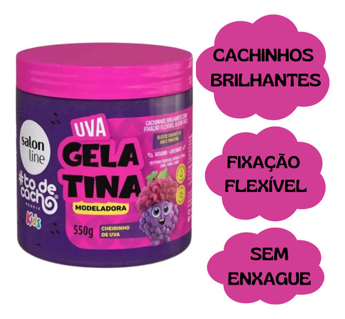 Gelatina Salon Line Kids Uva 550 Gr