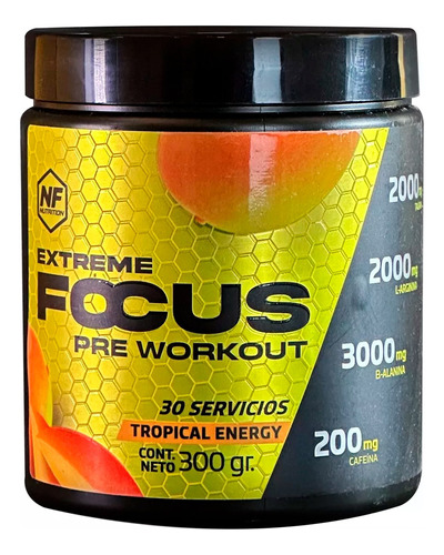 Nf Nutrition Extreme Focus Suplemento Tropical X 300gr Sabor Extreme Focus Tropical