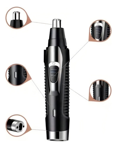 Máquina 2 Em 1 Ideal Para Remoção De Pelos De Nariz E Salão