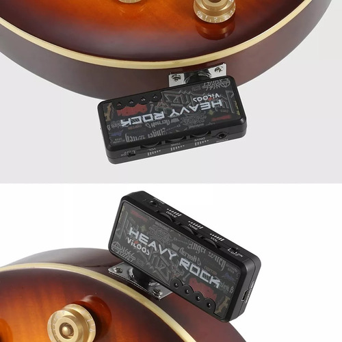 Amplificador Guitarra Bajo Auricular Carga Usb Litio Barril