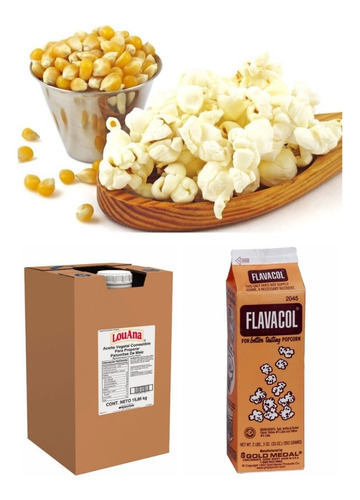 Imagen 1 de 3 de Combo Palomitas Sabor Mantequilla 20 Kgs.