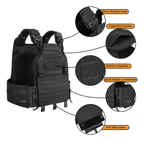 New Chaleco Tactico Krydex Lavc Laser Molle Plate Carrier