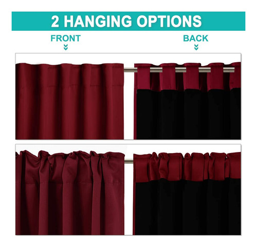 Truly Blackout Drapes Para Sala De E , Juego De Cortina...