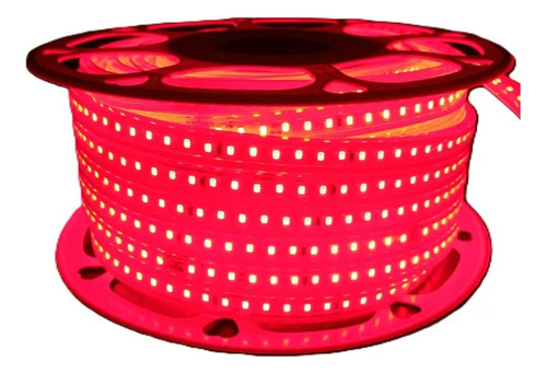 Manguera Led 25m Luz Roja 2835 110v Exterior 120leds X Mto