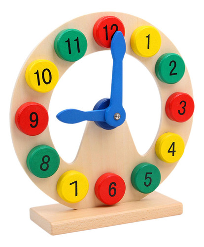 Reloj Didáctico De Madera, Reloj De Madera, Juguete,
