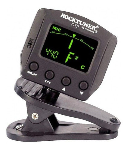 Afinador De Pinza Cromatico Rocktuner Rtct2 Guitarra Bajo