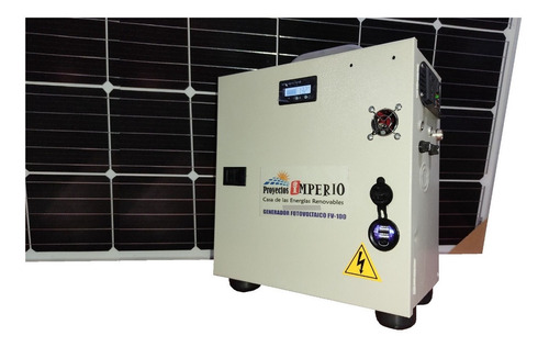 Imagen 1 de 10 de Kit Planta Panel Solar: Bombillos Led Cargador Usb Fuente Tv