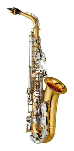 Saxofón Yamaha Byas26 Laqueado Llaves Doradas Eb Con Estuche