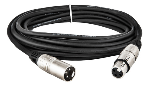 Cabo Xlr Macho E Fêmea Balanceado Profissional - 30 Mts