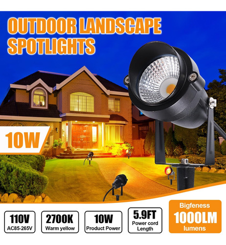 Led Para Exteriores De 10 W, Iluminación De Paisaje De 120 V