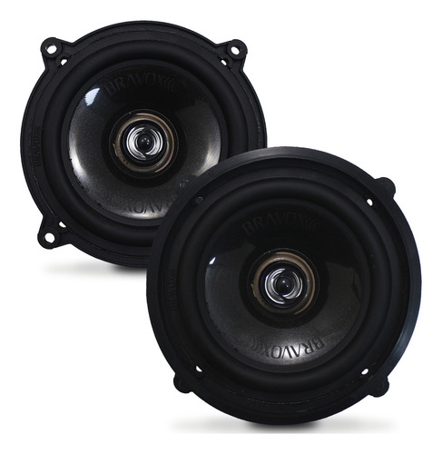 Alto Falante Bravox Cx50-bk 5 Polegadas 120 Rms Black Coaxia