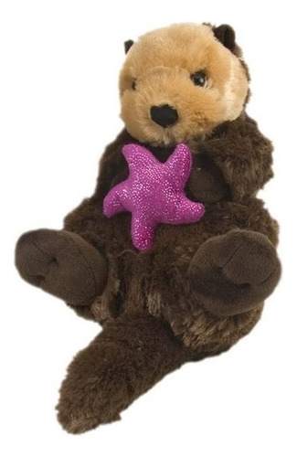 Peluches Wild Republic Cuddlekins Nutria Marina Con Estrella Café