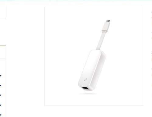 Adaptador Tp Link De Red Usb Type-c A Rj45 Ue300c