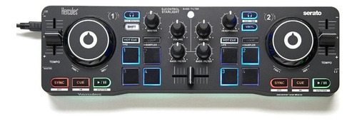 Controlador Dj Hercules Djcontrol Starlight Negro 2 Canales