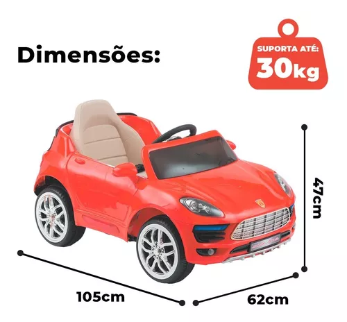 Mini Carro Elétrico Infantil 12v Controle Remoto Luzes E Som