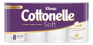 Kleenex Cottonelle Soft papel higiénico 8 rollos