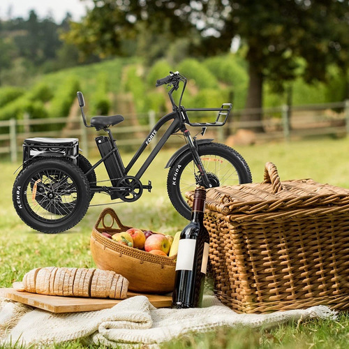 Imagen 8 de 9 de Malisa Electric Trike For Adults 3 Wheel Motorized 750w Bike