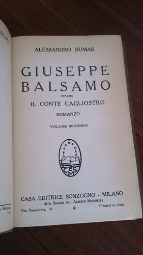 Imagen 7 de 7 de Giuseppe Balsamo 3 Tomos - Alessandro Dumas