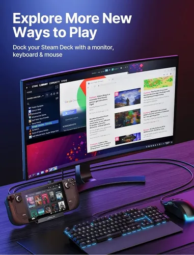 Dock 5 En 1 Base De Acompañamiento Compatible Con Steam Deck