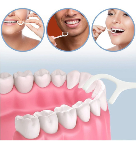 30 Sets De 100 Hilo Dental Limpieza Higiene Bucal Dientes