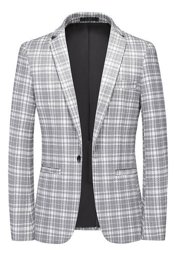 Blazer Masculino Slim Fit Jaquetas Xadrez Qualidade Elegante