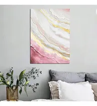 Comprar Cuadro Decorativo Abstracto Texturado Moderno Grande Pintado