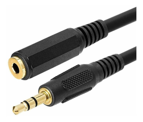 Cable Adaptador Audio Plug 3.5mm M  Jack 3,5mm H 1,5 Mts