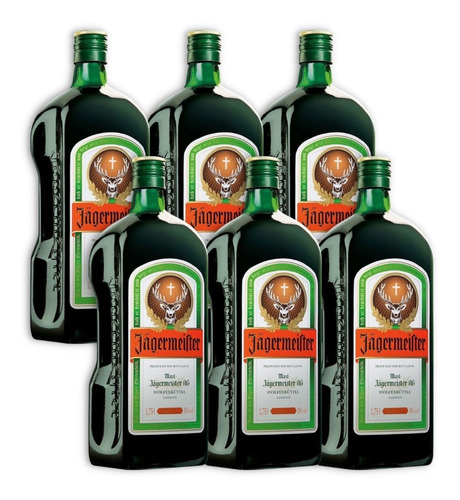 Jägermeister Aperitivo Licor De Hierbas Destilado X6u 1750ml