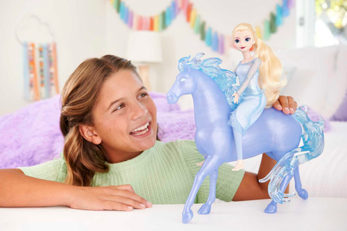Muñeca y caballo Elsa Nokk - Princesas Frozen de Disney - Mattel