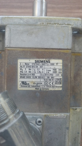1fk7042-5af71-1sb0 Servomotor Usado (Usado)