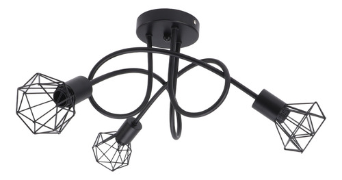 Moderno Colgante Led Minimalista En Forma De Jaula De Hierro