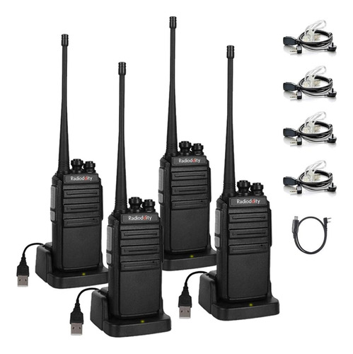 Paquete De 4 Walkie Talkies Ga-2s De Largo Alcance Adul...