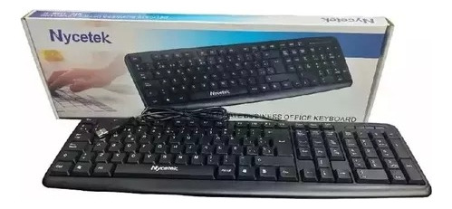 Combo Teclado Y Mouse Alambrico Nyceteck Negro